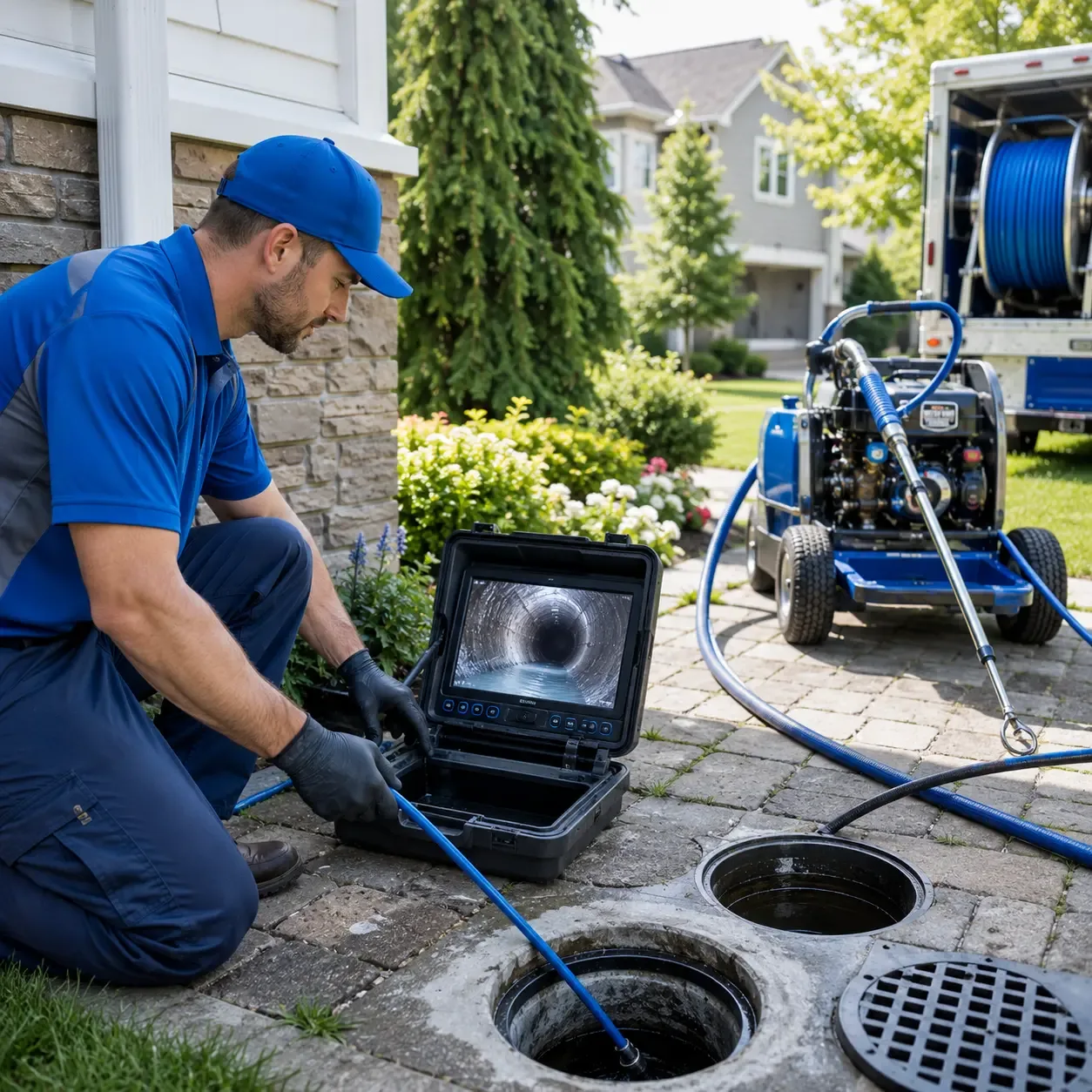 Outdoor drain cleaning professionals serving Luana, IA