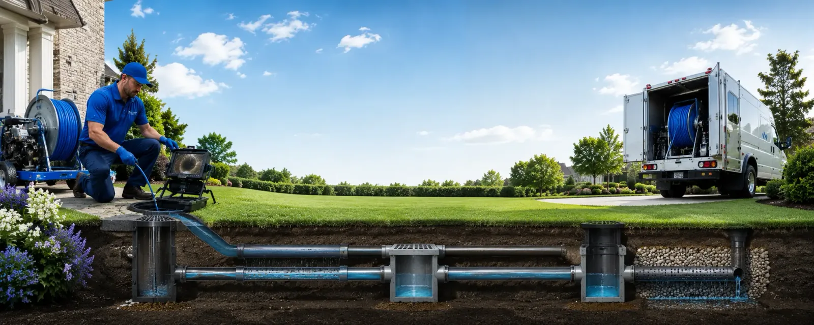 Outdoor drain cleaning information for Luana, IA